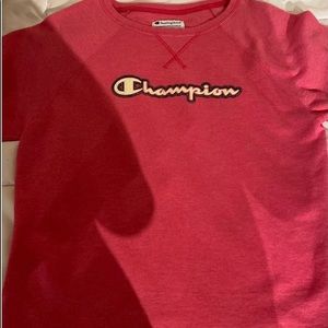 pink champion crew neck